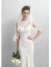 Halter Neck Backless Ivory Lace Long Beaded Wedding Dress 